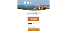 Tablet Screenshot of biot-tourisme.com